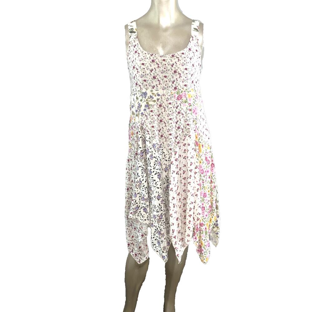 The Pyramid Collection Dress Medium Patchwork Boho Ditsy Floral Cottage Y2K 90S